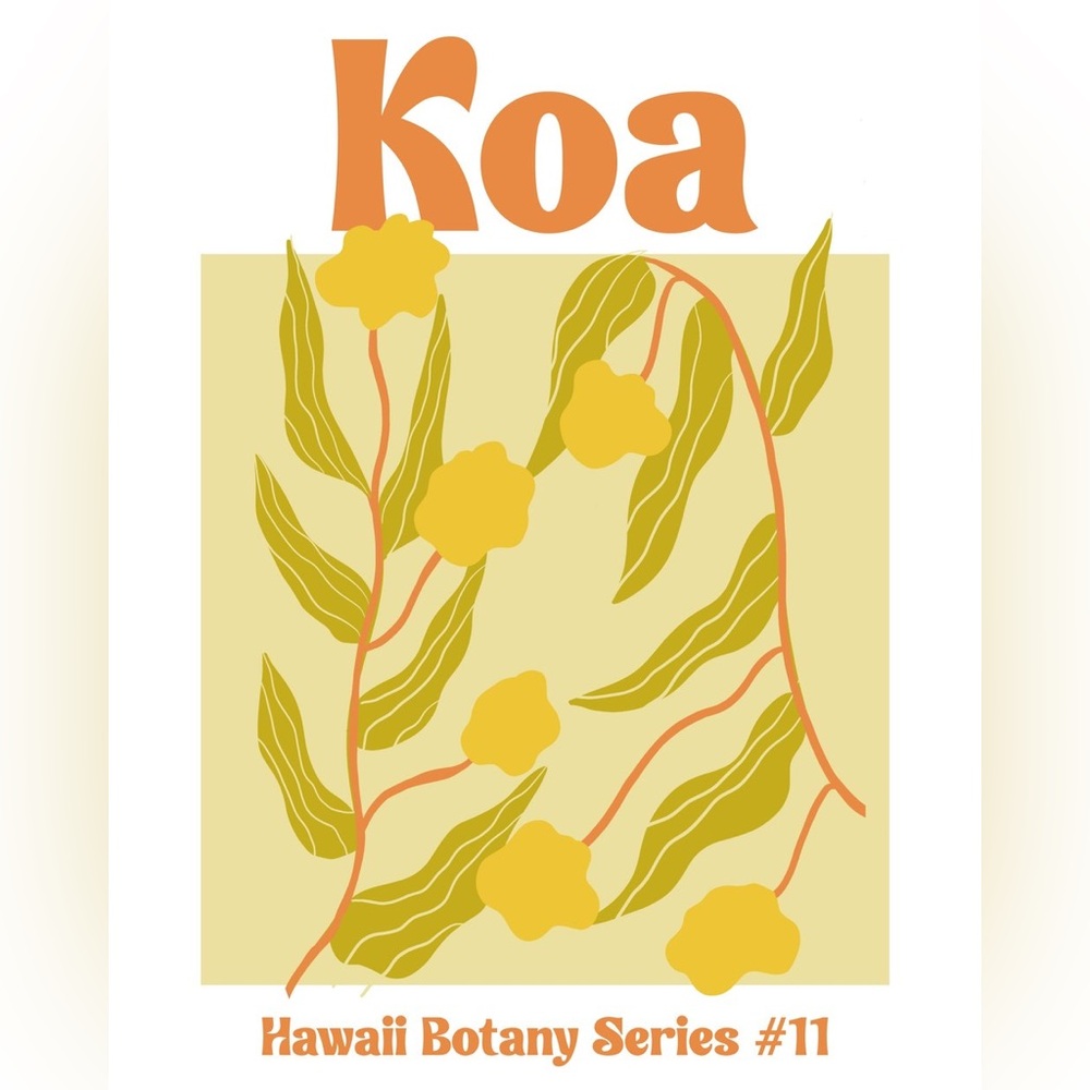 The Coconut Collective Collective Koa Hawaiian Art Print